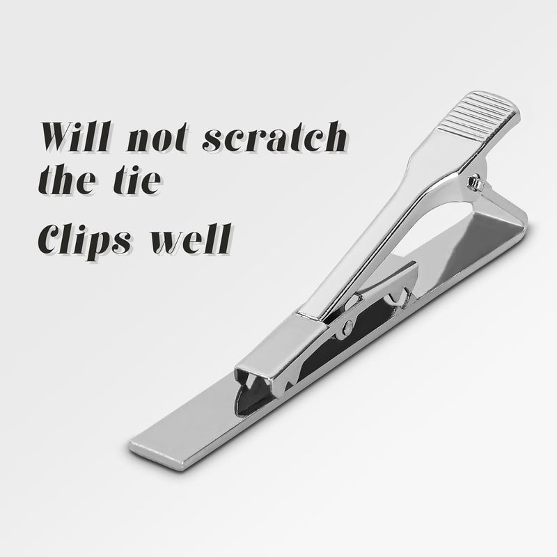 Roctee Tie Clips for Men, 3 Pack Men's Tie Clips Necktie Tie Bars Tie Pins for Men Accessories - Image 3